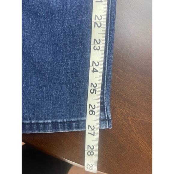 NWT Kensie Effortless Ankle Jeans Women 10 / 30 Frayed Stretch Distress Studded - Picture 8 of 9